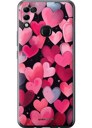 Чехол на infinix hot 11 play сердечки 4 "5662u-2756-2448"