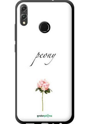 Чехол на huawei honor 8x пион "4366b-1596-2448"