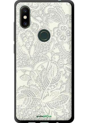 Чехол на xiaomi mi mix 2s белое кружево "4383b-1438-2448"