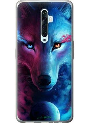 Чехол на oppo reno 2z арт-волк "3999u-1867-2448"