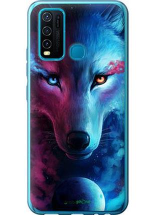 Чехол на vivo y30 арт-волк "3999u-2154-2448"