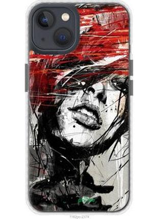 Чохол на iphone 13 обличчя дівчини "1162pc-2374-2448"
