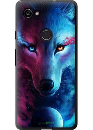 Чохол на google pixel 2 xl арт-вовк "3999t-1643-2448"
