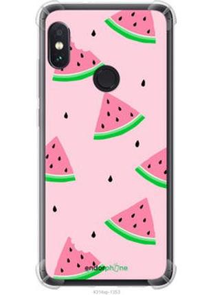 Чехол на xiaomi redmi note 5 розовый арбуз "4314sp-1516-2448"