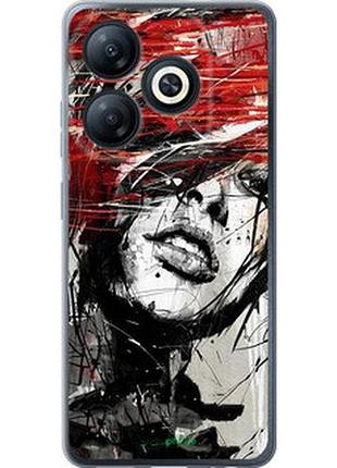 Чохол на tecno spark 20c bg7n обличчя дівчини "1162u-3627-2448"