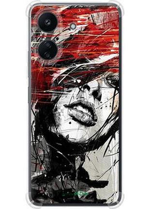 Чохол на xiaomi redmi 13c обличчя дівчини "1162sp-3410-2448"
