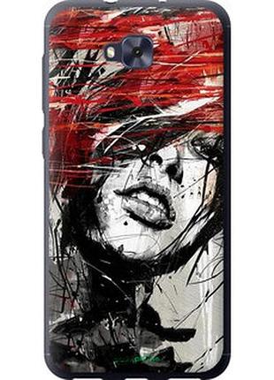 Чехол на asus zenfone 4 selfie / zd553kl лицо девушки "1162u-1241-2448"