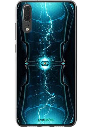 Чехол на huawei p20 молнии в цилиндре "120u-1396-2448"