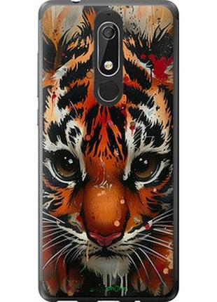 Чехол на nokia 5.1 mini tiger "6052u-1529-2448"