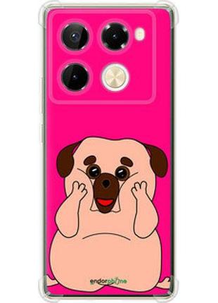 Чехол на infinix note 40 pro 5g весёлый мопс "4908sp-3690-2448"
