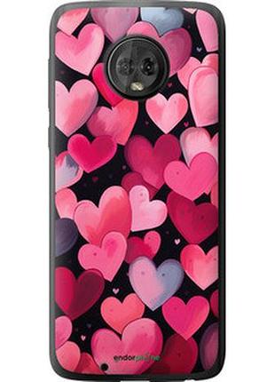 Чехол на motorola moto g6 сердечки 4 "5662u-982-2448"