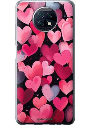 Чехол на xiaomi redmi note 9t сердечки 4 "5662u-2261-2448"