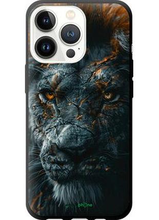 Чехол на iphone 13 pro пламенный лев "6153b-2372-2448"