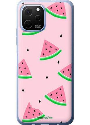 Чехол на huawei nova y61 розовый арбуз "4314u-2983-2448"