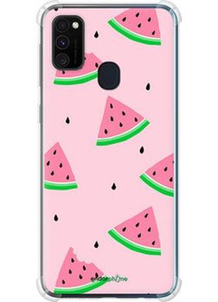 Чехол на samsung galaxy m30s 2019 розовый арбуз "4314sp-1774-2448"
