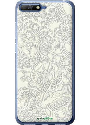 Чохол на huawei y6 2018 біле мереживо "4383t-1637-2448"