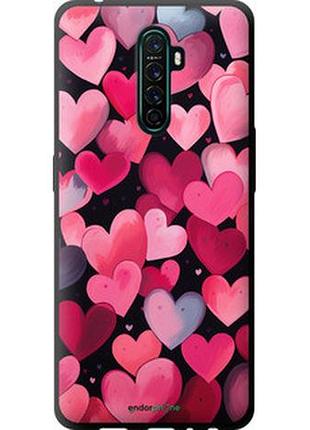 Чехол на oppo reno ace сердечки 4 "5662b-1964-2448"