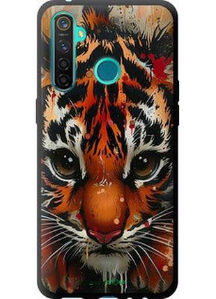 Чехол на realme 5 pro mini tiger "6052b-1861-2448"