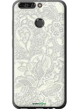 Чехол на huawei honor v9 / honor 8 pro белое кружево "4383u-1246-2448"