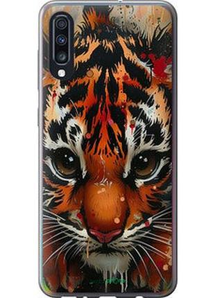 Чехол на samsung galaxy a70 2019 a705f mini tiger "6052t-1675-2448"