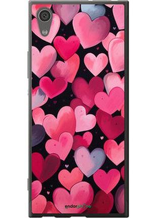 Чехол на sony xperia xa1 g3112 сердечки 4 "5662u-964-2448"
