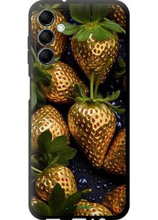 Чехол на samsung galaxy m14 m146b золотая клубника "5637b-3038-2448"