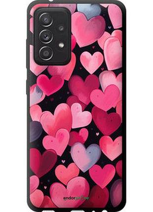 Чехол на samsung galaxy a52s 5g a528b сердечки 4 "5662b-2583-2448"