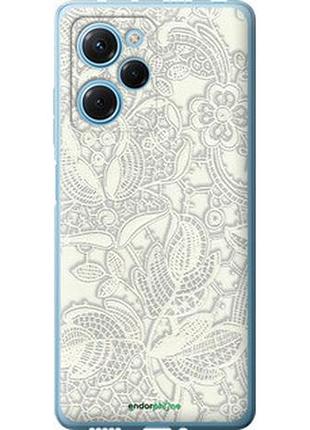 Чехол на xiaomi redmi note 12 pro speed белое кружево "4383u-3334-2448"