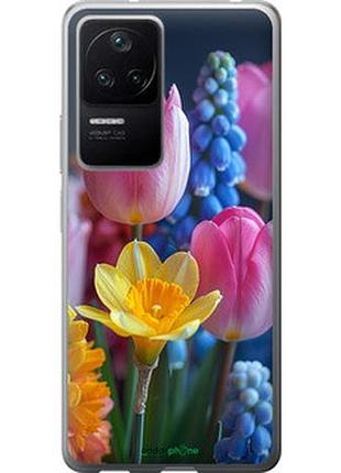 Чехол на xiaomi redmi k40s весенние цветы "6058u-2582-2448"