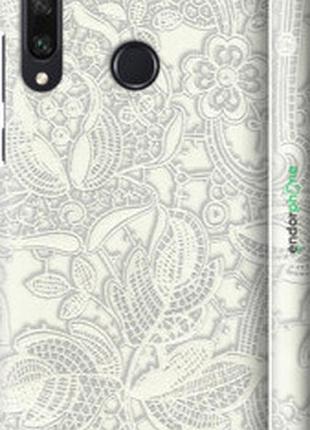 Чохол на huawei y6p біле мереживо "4383m-1952-2448"