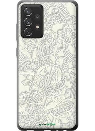 Чехол на samsung galaxy a72 a725f белое кружево "4383t-2247-2448"