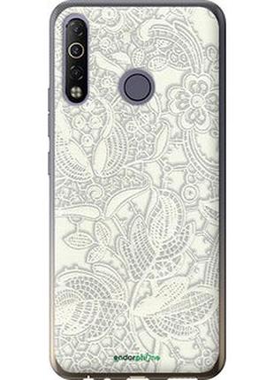 Чохол на tecno camon 12 air cc6 біле мереживо "4383u-2389-2448"