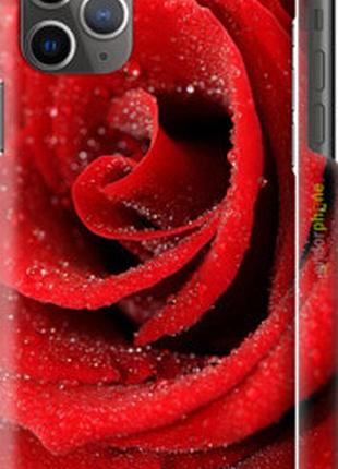 Чехол на iphone 11 pro max красная роза "529c-1723-2448"