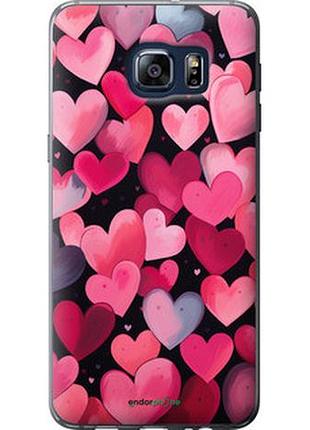 Чехол на samsung galaxy s6 edge plus g928 сердечки 4 "5662u-189-2448"