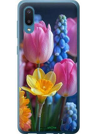 Чехол на samsung galaxy a02 a022g весенние цветы "6058t-2260-2448"