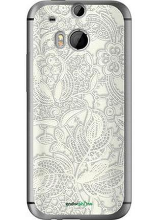 Чехол на htc one m8 белое кружево "4383u-30-2448"