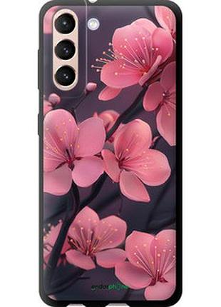 Чехол на samsung galaxy s21 пурпурная сакура "6075b-2114-2448"