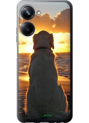 Чехол на realme 10 pro закат и собака "3966u-2945-2448"