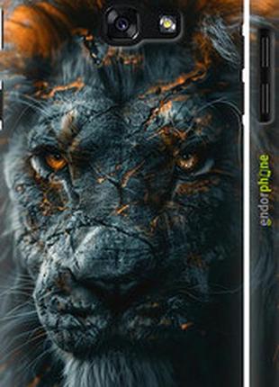 Чехол на samsung galaxy a5 (2017) пламенный лев "6153m-444-2448"