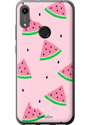 Чехол на huawei honor 8a розовый арбуз "4314t-1635-2448"