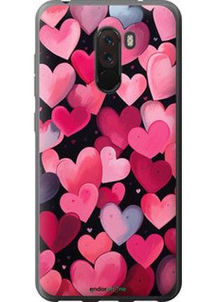 Чехол на xiaomi pocophone f1 сердечки 4 "5662t-1556-2448"