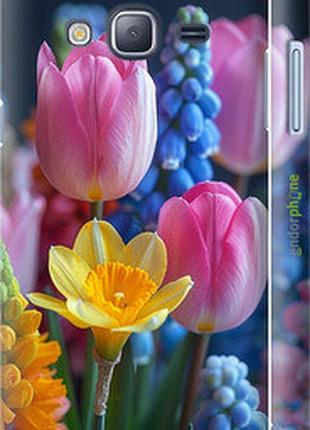 Чехол на samsung galaxy j3 duos (2016) j320h весенние цветы "6058m-265-2448"