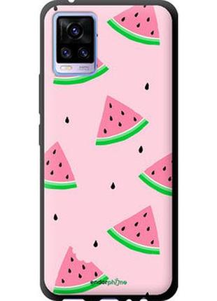 Чехол на vivo v20 розовый арбуз "4314b-2127-2448"