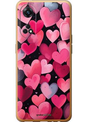 Чехол на oppo reno8 t сердечки 4 "5662u-2969-2448"