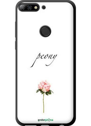 Чехол на huawei y7 prime 2018 пион "4366b-1509-2448"
