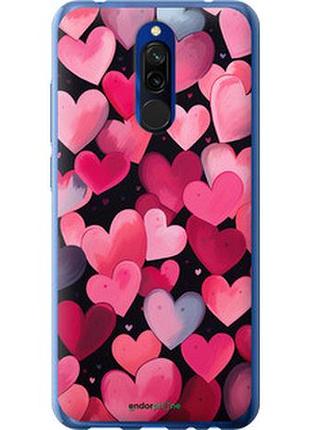 Чехол на xiaomi redmi 8 сердечки 4 "5662t-1806-2448"