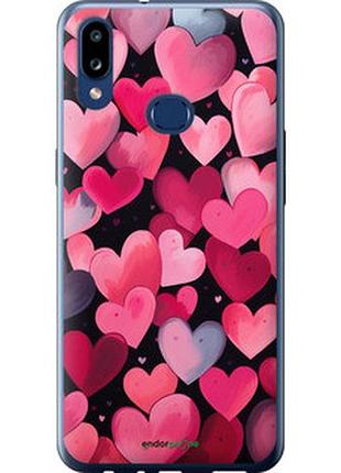 Чехол на samsung galaxy a10s a107f сердечки 4 "5662t-1776-2448"