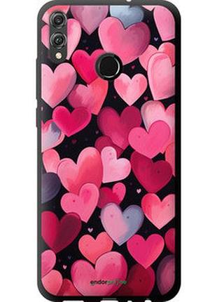 Чехол на huawei honor 8x сердечки 4 "5662b-1596-2448"