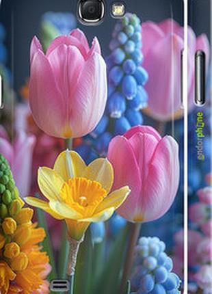 Чехол на samsung galaxy note 2 n7100 весенние цветы "6058m-17-2448"