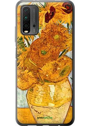 Чохол на xiaomi redmi 9t вінсент ван гог. соняшники "162t-2257-2448"